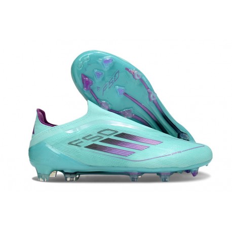 Zapatos Adidas F50 Elite Laceless FG Azul Negro