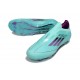 Zapatos Adidas F50 Elite Laceless FG Azul Negro