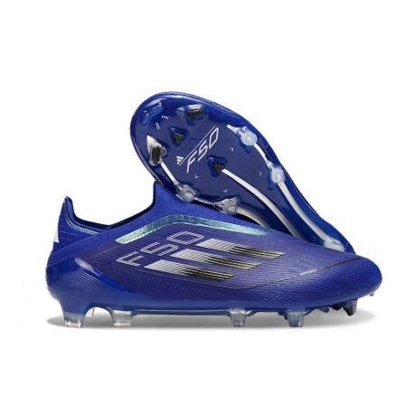 Zapatos Adidas F50 Elite Laceless FG Azul