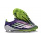 Zapatos Adidas F50 Elite Laceless FG Morado Unity Blanco Amarillo Solar 