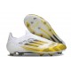 Zapatos Adidas F50 Elite Laceless FG Blanco Amarillo