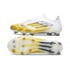 Zapatos Adidas F50 Elite Laceless FG Blanco Amarillo