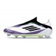 Zapatos Adidas F50 Elite Laceless FG X Messi Ftwr Blanco Negro Morado Unity