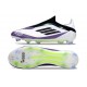 Zapatos Adidas F50 Elite Laceless FG X Messi Ftwr Blanco Negro Morado Unity