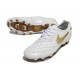 Botas Nike Tiempo Legend 10 Elite FG Ronaldo Blanco Dorado