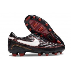 Botas Nike Tiempo Legend 10 Elite FG R10 Negro Blanco Rojo
