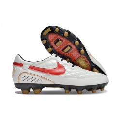 Botas Nike Tiempo Legend 10 Elite FG Ronaldo Blanco Rojo
