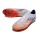 Bota de Fútbol Adidas F50 Elite Sin Cordones FG Ftwr Blanco Rojo Azul Lúcido