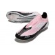 Bota de Fútbol Adidas F50 Elite Sin Cordones FG Rosa Blanco Negro