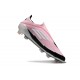 Bota de Fútbol Adidas F50 Elite Sin Cordones FG Rosa Blanco Negro