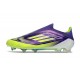 Adidas F50 Elite Sin Cordones FG Morado Rush Ftwr Blanco Limón Lúcido