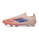Bota de Fútbol Adidas F50 Elite Sin Cordones FG Naranja Azul