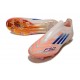 Bota de Fútbol Adidas F50 Elite Sin Cordones FG Naranja Azul