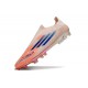 Bota de Fútbol Adidas F50 Elite Sin Cordones FG Naranja Azul