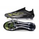 Bota de Fútbol Adidas F50 Elite Sin Cordones FG Negro Hierro Met. Limón Lúcido