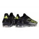 Bota de Fútbol Adidas F50 Elite Sin Cordones FG Negro Hierro Met. Limón Lúcido