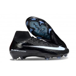 Nike Air Zoom Mercurial Superfly 10 Elite FG Negro Hielo Azul