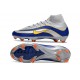 Nike Air Zoom Mercurial Superfly 10 Elite FG Plateada Azul Amarillo