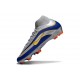 Nike Air Zoom Mercurial Superfly 10 Elite FG Plateada Azul Amarillo