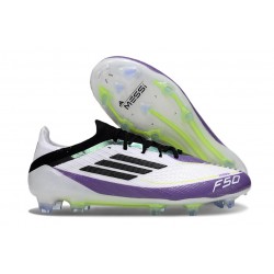 Adidas Bota F50 Elite FG X Messi Ftwr Blanco Negro Morado Unity