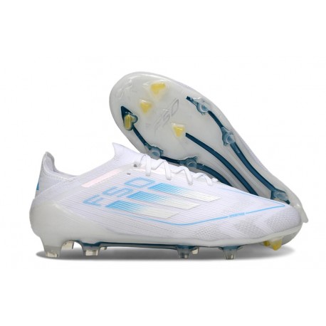 Adidas Bota F50 Elite FG Blanco Azul