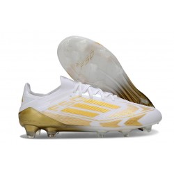 Adidas Bota F50 Elite FG Blanco Met Dorado