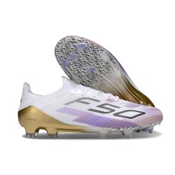 Adidas Bota F50 Elite FG Blanco Violeta Negro