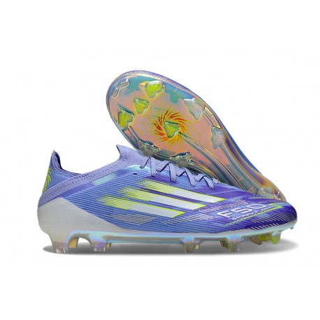 Adidas Bota F50 Elite FG Violeta Tone Limón Lúcido Morado Rush
