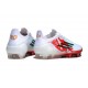 Adidas Bota F50 Elite FG Blanco Rojo Verde