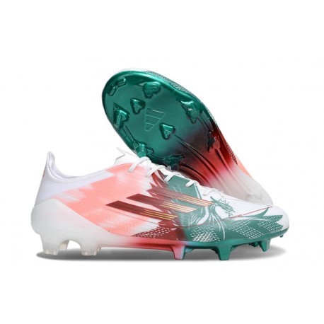 Adidas Bota F50 Elite FG Rosa Verde Rojo