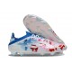 Adidas Bota F50 Elite FG Blanco Rosa Azul