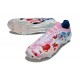Adidas Bota F50 Elite FG Blanco Rosa Azul