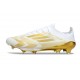 Zapatilla Adidas F50 + Elite FG Blanco Met Dorado