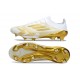 Zapatilla Adidas F50 + Elite FG Blanco Met Dorado