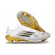 Zapatilla Adidas F50 + Elite FG Blanco Negro Met Dorado