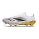 Zapatilla Adidas F50 + Elite FG Blanco Negro Met Dorado