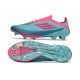 Zapatilla Adidas F50 + Elite FG Flash Agua Rosa Lúcido Lucid Cyan