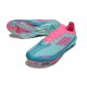 Zapatilla Adidas F50 + Elite FG Flash Agua Rosa Lúcido Lucid Cyan