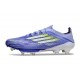 Zapatilla Adidas F50 + Elite FG Violeta Tone Limón Lúcido Morado Rush