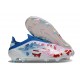 Bota de Fútbol Adidas F50 Elite Sin Cordones FG Blanco Rosa Rojo Azul