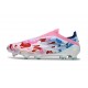 Bota de Fútbol Adidas F50 Elite Sin Cordones FG Blanco Rosa Rojo Azul