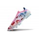 Bota de Fútbol Adidas F50 Elite Sin Cordones FG Blanco Rosa Rojo Azul