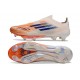 Bota Adidas F50 + Sin Cordones FG Naranja Azul