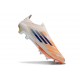 Bota Adidas F50 + Sin Cordones FG Naranja Azul