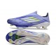 Bota Adidas F50 + Sin Cordones FG Violeta Tone Limón Lúcido Morado Rush