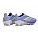 Bota Adidas F50 + Sin Cordones FG Violeta Tone Limón Lúcido Morado Rush