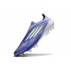 Bota Adidas F50 + Sin Cordones FG Violeta Tone Limón Lúcido Morado Rush