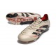 Botines de Futbol adidas Predator Elite FG Platino Met Negro Rojo