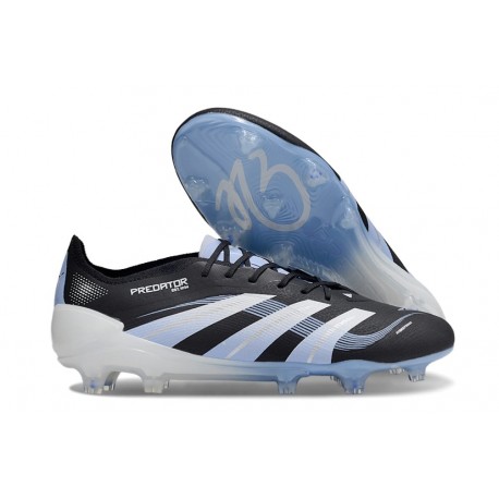 Botines de Futbol adidas Predator Elite FG Negro Blanco Azul