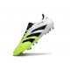 Botines de Futbol adidas Predator Elite FG Ftwr Blanco Negro Limón Lúcido